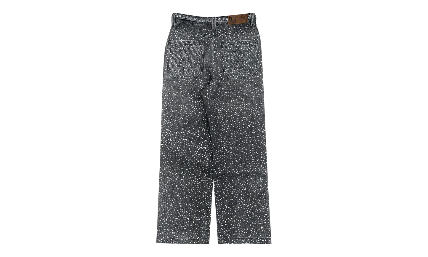 3D Printed Washed Swarovski Diamond Jean "Black" BC24SSPT06 BLAC