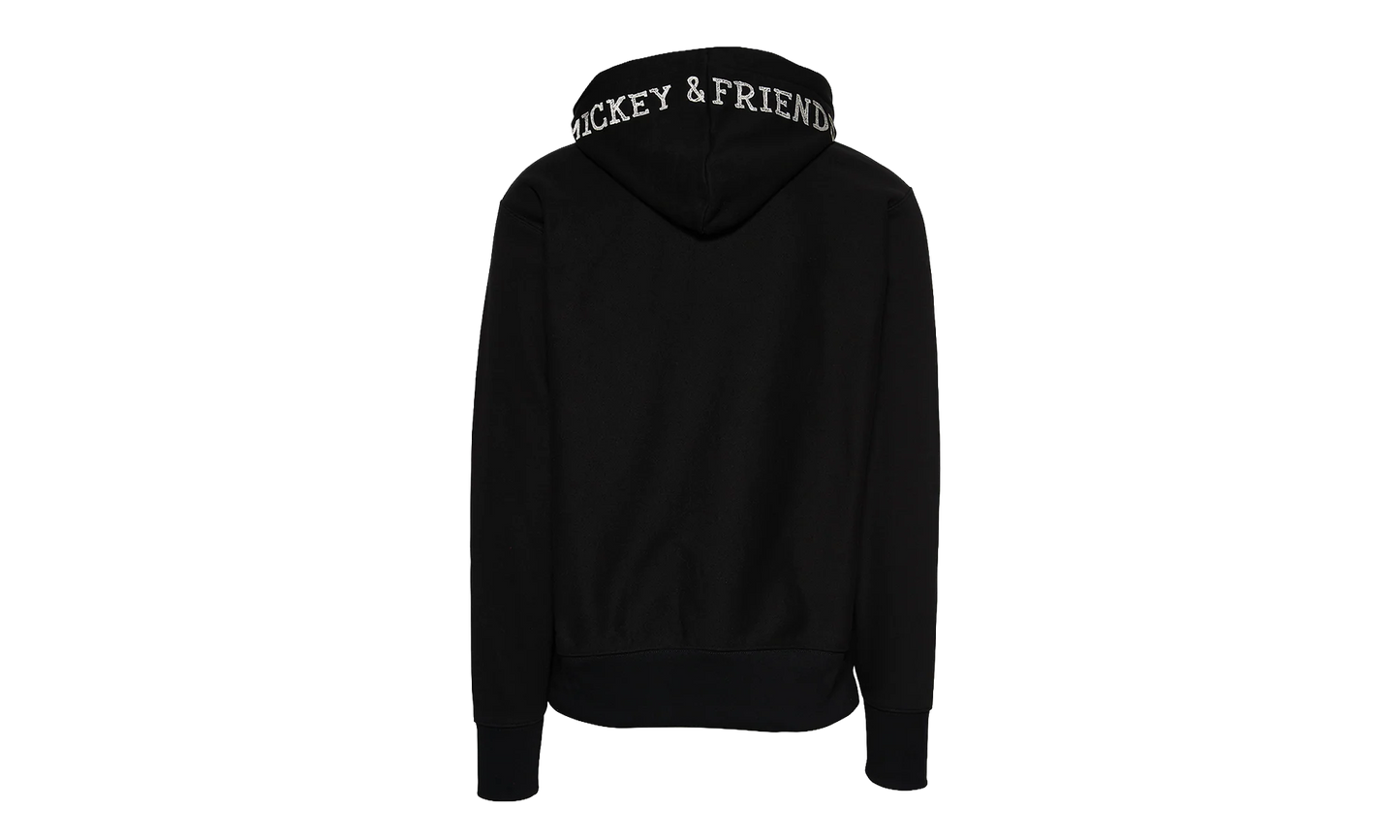 Disney Reverse Weave Hoodie "Mickey & Friends - Black" S2974 592159003