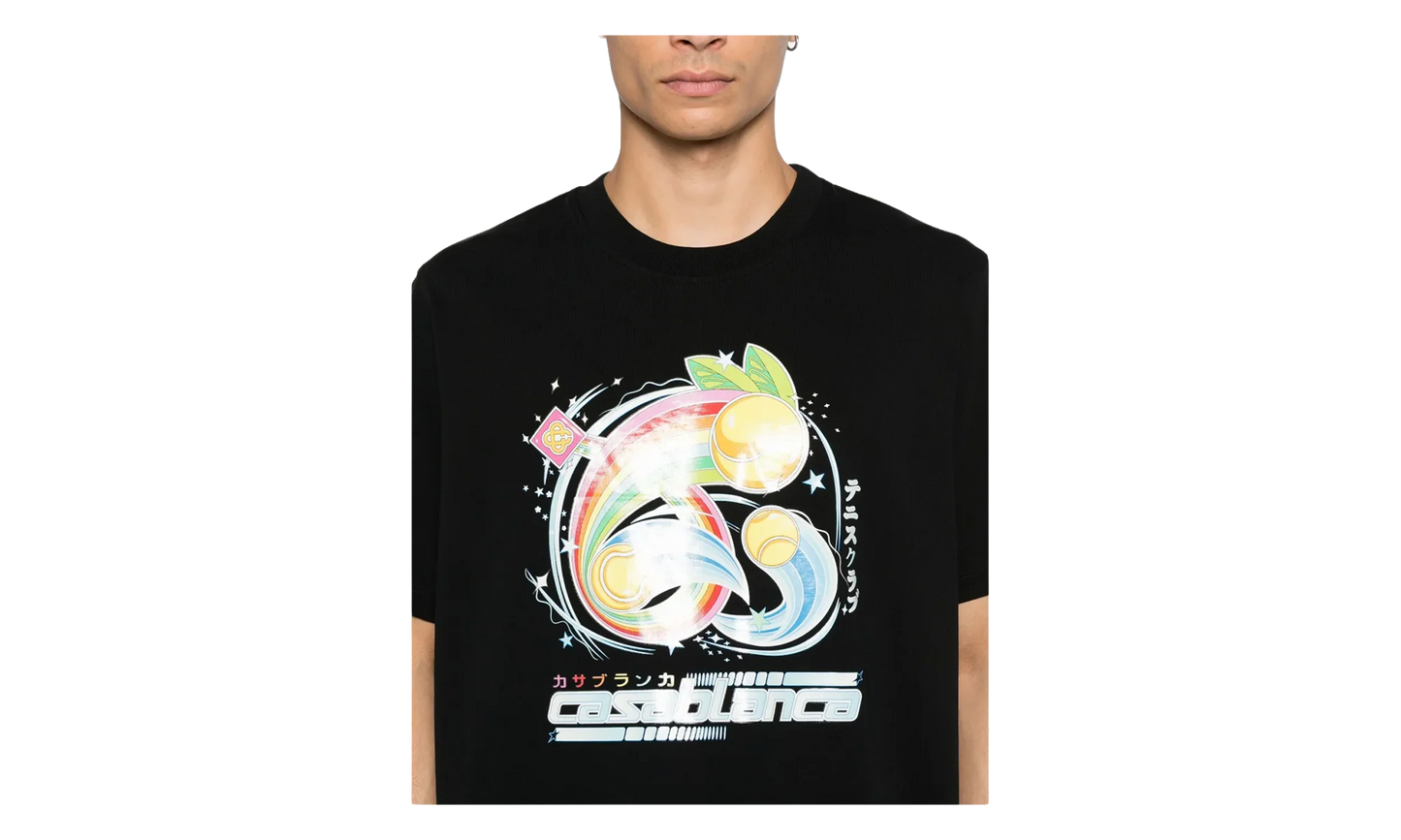 Manga Tennis Ball Short Sleeve T‑Shirt "Black" MAW25 JTS 001 08