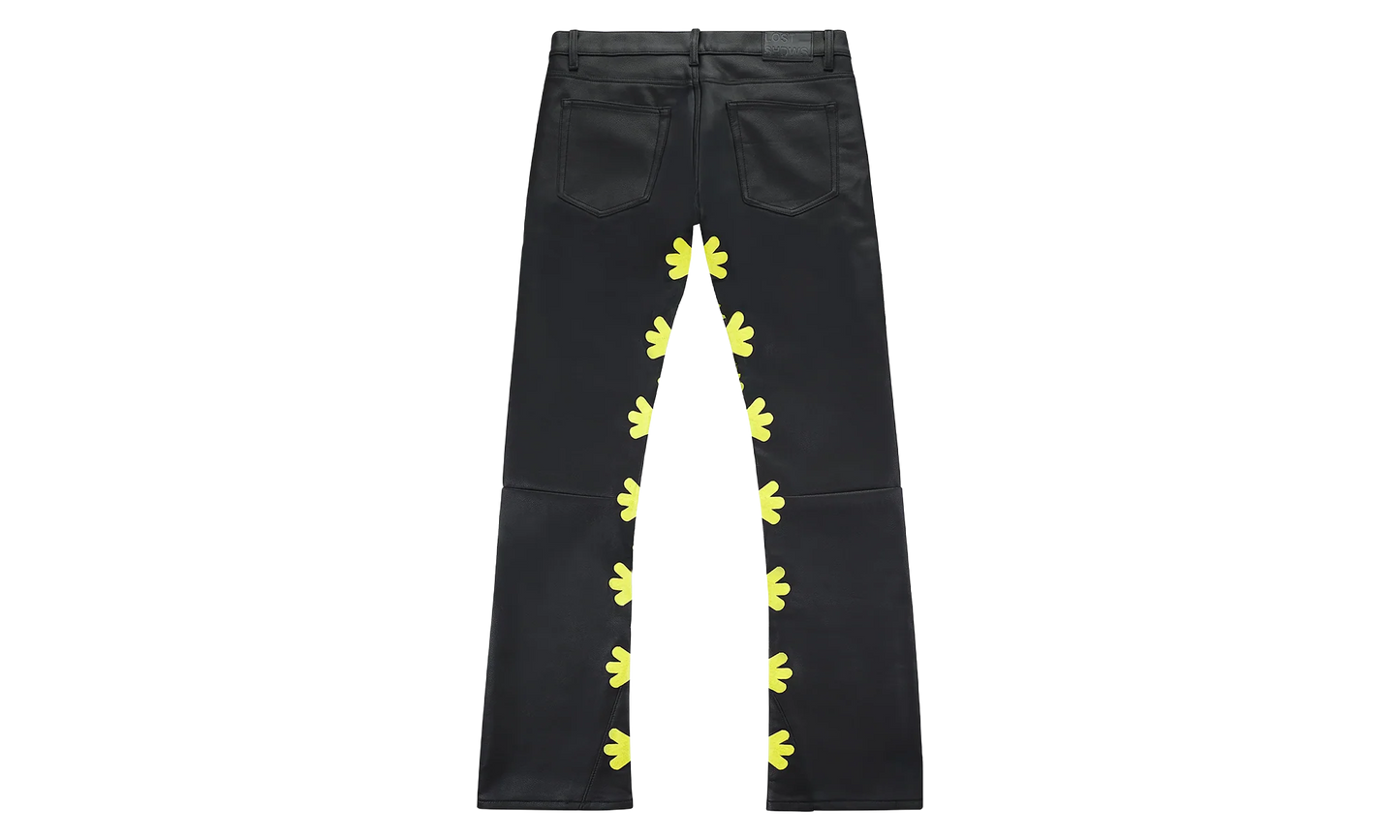 Leather Pants "Black / Yellow" LSLPBFY