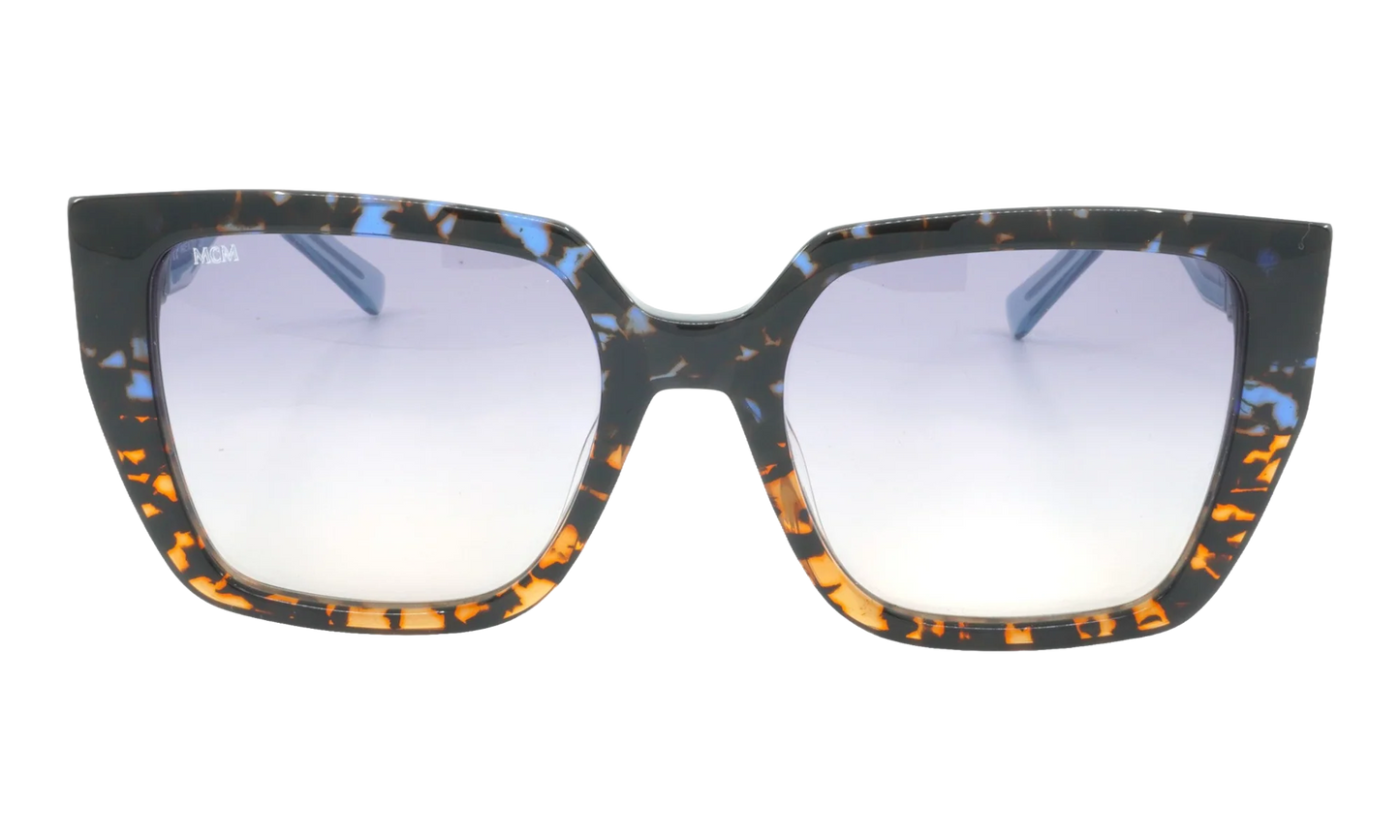 Square Sunglasses "BLUE/ORANGE TORTOISE" MCM723S-461