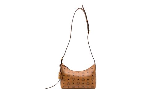 Small Aren Hobo in Visetos "Cognac" MWHESTA01CO001