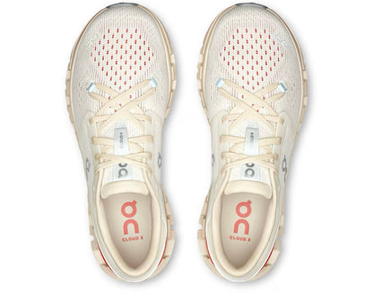 On Running Cloud X 4 Ivory Salmon (Women's)