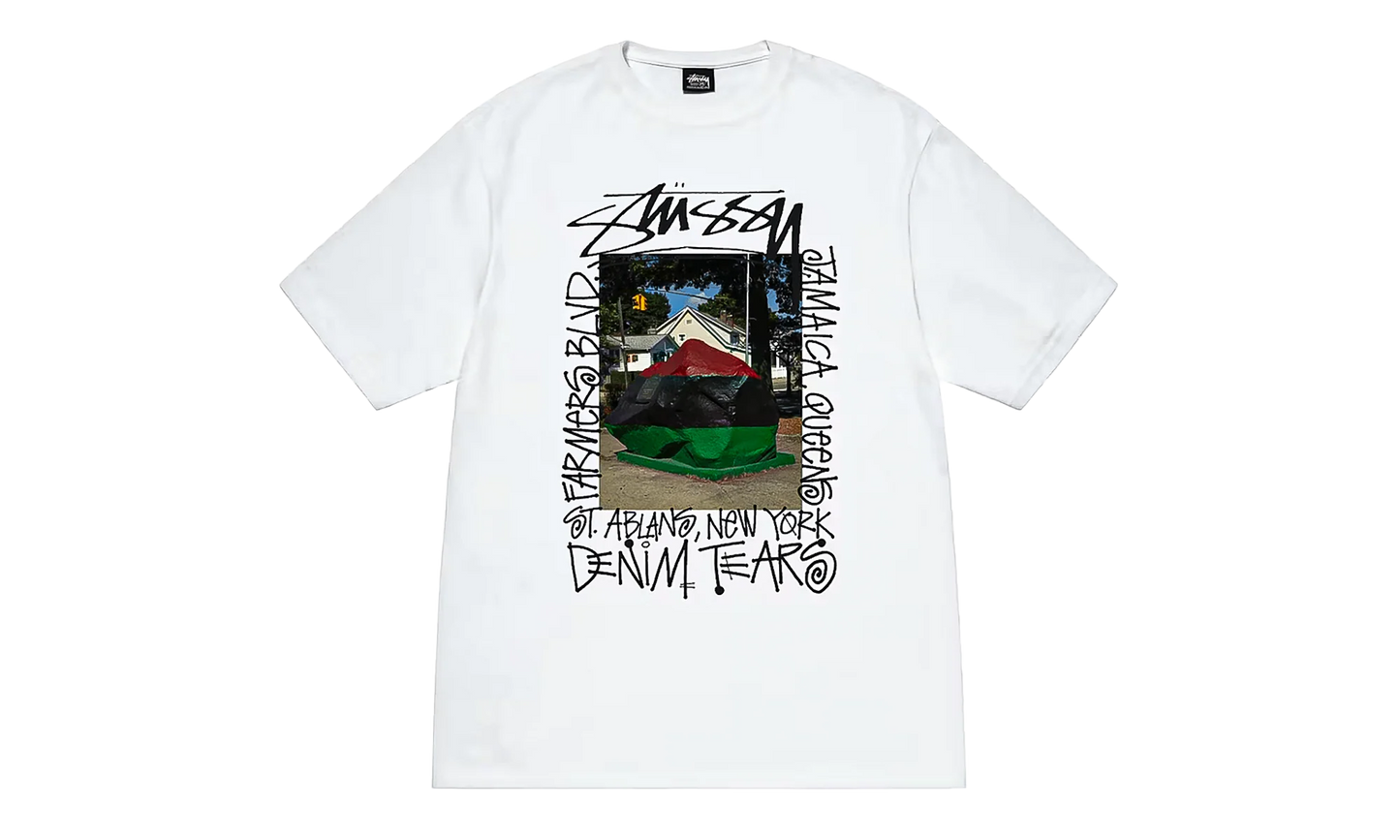 Stussy Farmers Blvd Short Sleeve Tee Shirt "White" DT309
