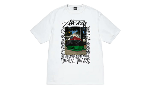 Stussy Farmers Blvd Short Sleeve Tee Shirt "White" DT309