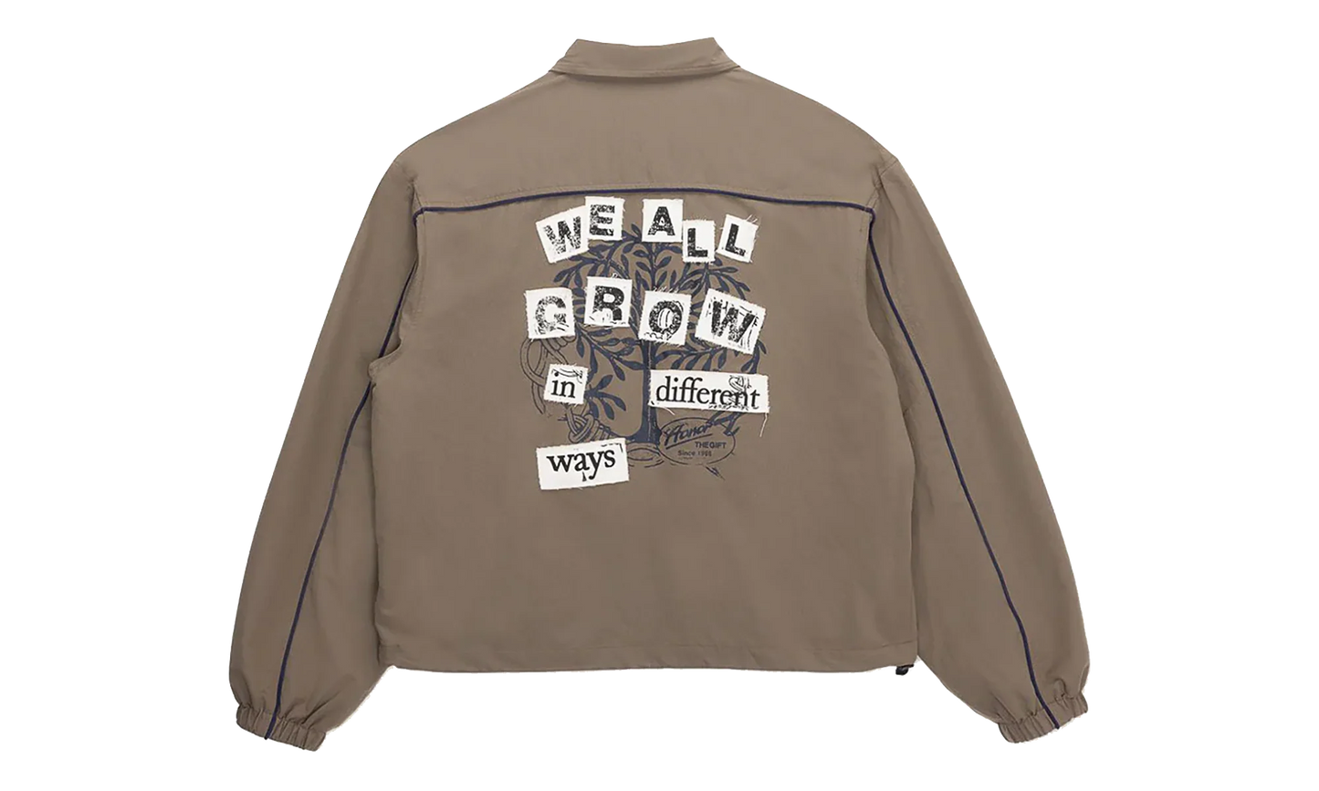 Nylon Growth Track Jacket "Pebble" HTG260167 PBL