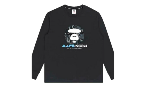 AAPE AAPENOW Long Sleeve Sweatshirt "Black" JXBJB6DZK