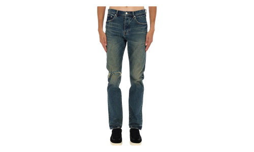 P005 Stratos Vintage Knee Slit Jeans "Dark Indigo" P005 SVKD425