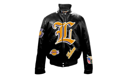 Puffer Full Leather Jacket "Los Angeles Lakers" BL 104