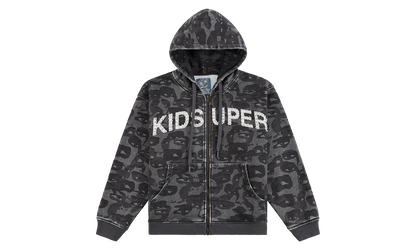 Kid Super Face Camo Hoodie "Black" KS006