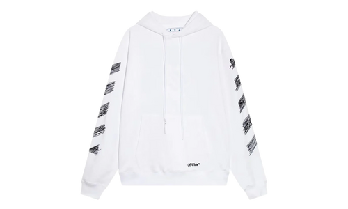 Scribble Boxy Hoodie "White" OMBB110S23FLE0050110