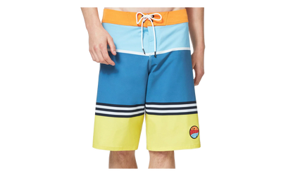 21" Striped 1975 Boardshort "Blue Yellow Color Block" FOA400108 94E