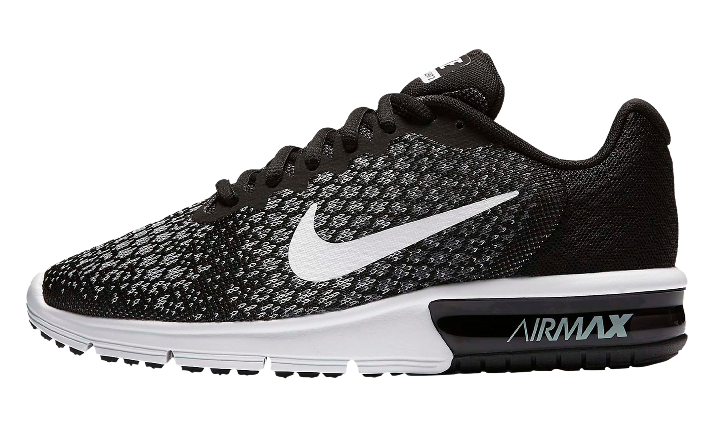 Air Max Sequent 2 WMNS "Black White / Dark Grey" 852465 002