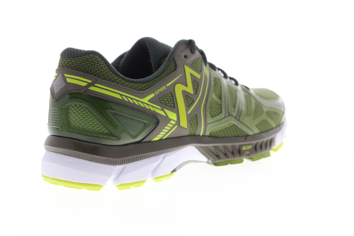 Spire Mens Green Mesh Low Top Lace Up Athletic Running Shoes