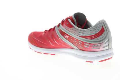 Bio Speed Mens Red Mesh Low Top Athletic Cross Training Shoes