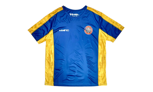 Travis Scott Colombia Soccer Jersey "Blue Yellow" TSUC59