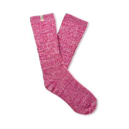Women's Rib Knit Slouchy Crew 3 Pack in Chroma Pink/Putty/Wild Grape