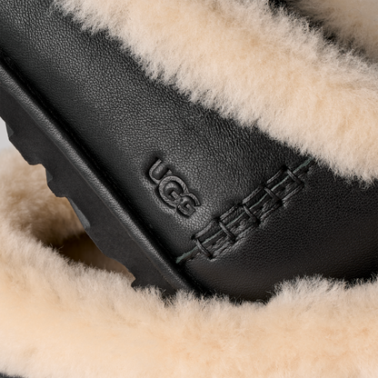 Women's Zora Leather Ballet Flat in Black