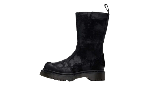 Emboss Hair On Regena Boot Black Croc "Black" 41253001