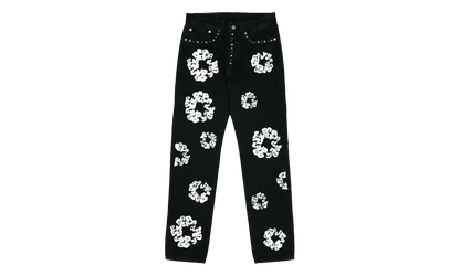 Levi's 501 Rhinestone Cotton Wreath Logo Jeans "White / Black" DT296