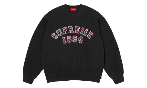 Plaid Arc Crewneck "SS26 - Black" SU27408