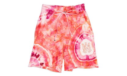 Tie Dye Ma Sweatshorts "Orange / Pink" SS22MJL025_Peach