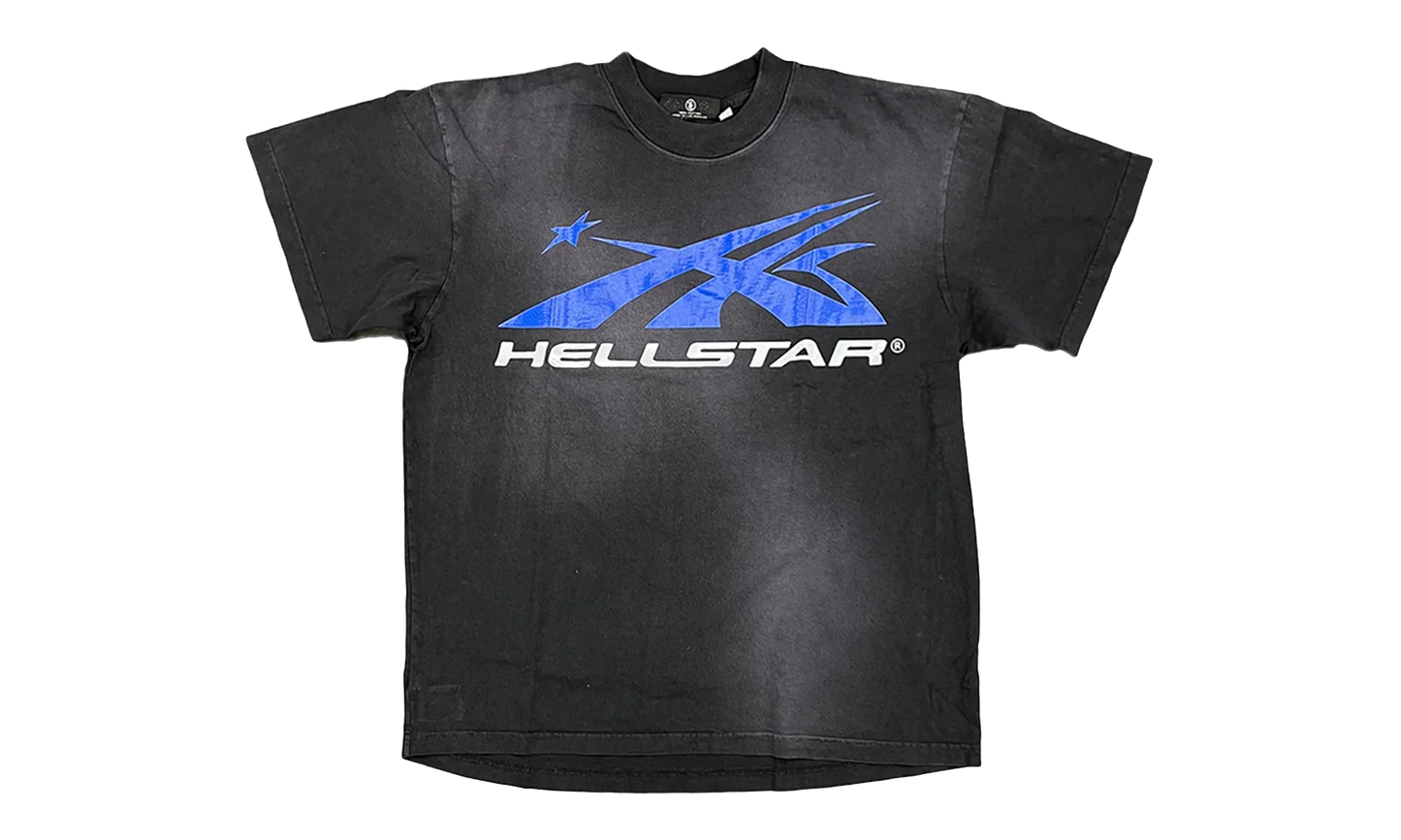 Gel Sport Logo T-Shirt "Black / Blue" HSR130