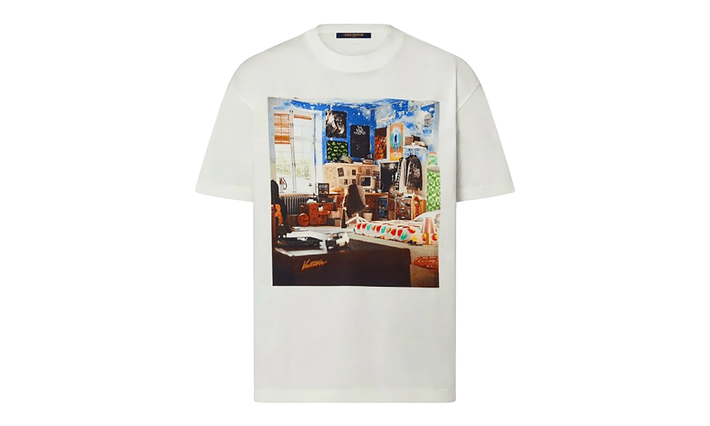 Teen Bedroom Printed Short Sleeve Tee "White" 1ABY44