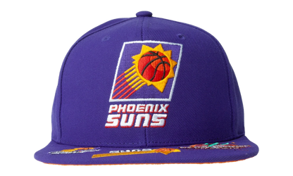 NBA Hardwood Classics Front Face Snapback Cap "Phoenix Suns - Purple" 6HSSMM21130 PSUPURP