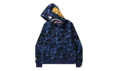 Color Camo Shark Full Zip Hoodie "Navy" 1H70 115 008 NAVY