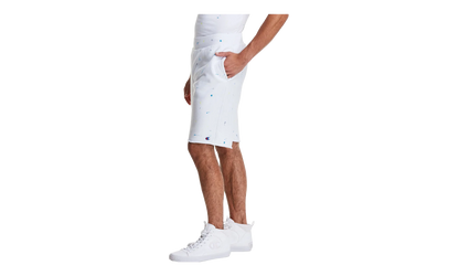 C-Life Reverse Weave Paint Splatter Shorts "White" 825977 AZ0C