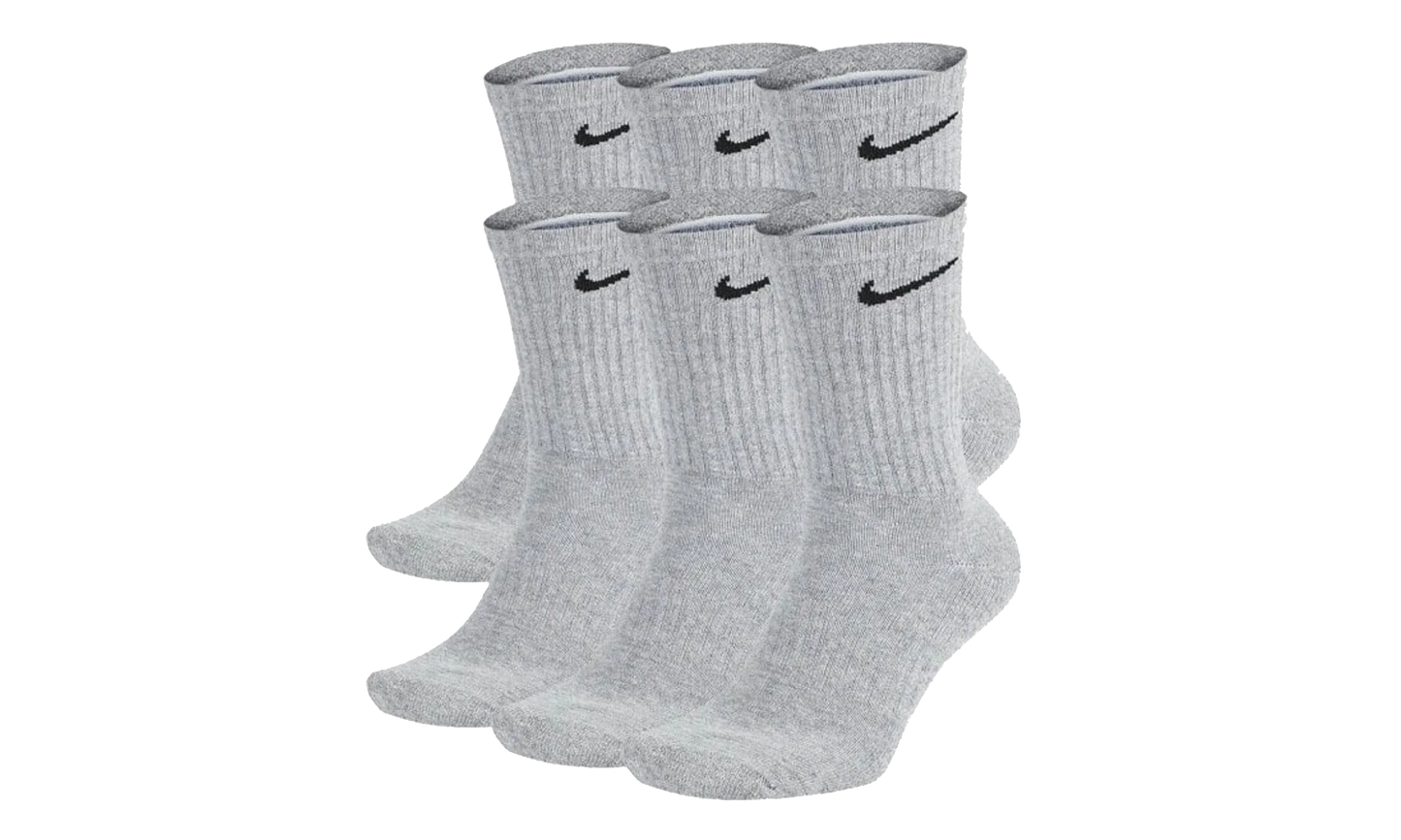 Everyday Plus Cushion No Show Socks (6 Pack) "Dark Grey" SX7666 064
