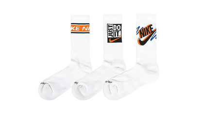 Everyday Plus Crew Socks (3 Pairs) "White" HJ9339 901