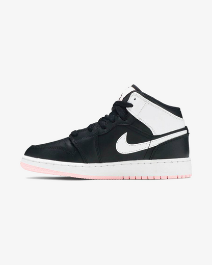 NIKE AIR JORDAN1 MID ARCTIC PUNCH PINK BLACK GS