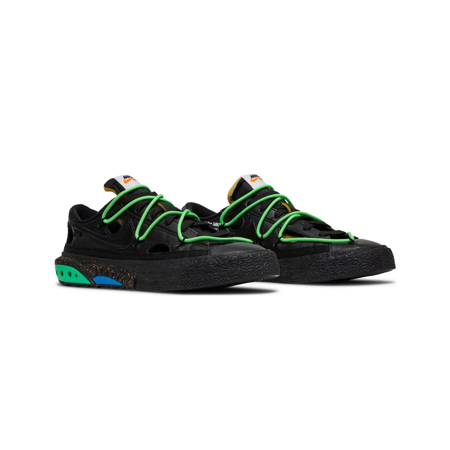 Blazer Low x Off White 'Black Electro Green' (2022)