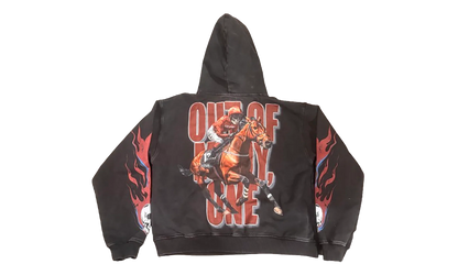 Thoroughbred Hoodie "Black Wash" GS012