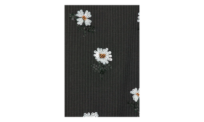 Flower Beaded Pants "Black" HTG260115 BLK