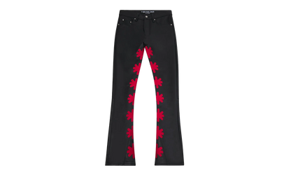 Leather Pant "Red / Black" LSLPBR