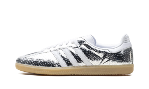 Adidas Samba OG WMNS "Patent Snakeskin Silver Metallic" IH9016