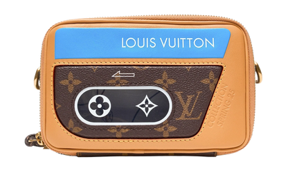 Music Player Monogram Messenger Bag "Brown/Blue" LVMPMMBBBBM