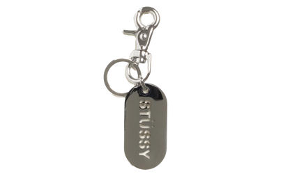 METAL TAG KEYCHAIN "Silver" STUS332