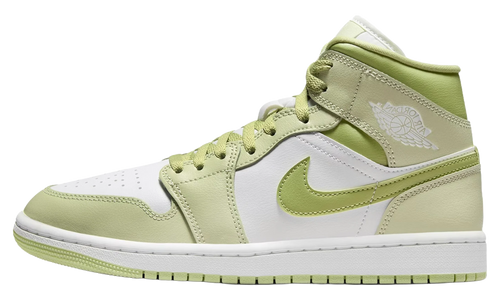 Jordan 1 Mid WMNS "Olive Aura Lawn" BQ6472 302
