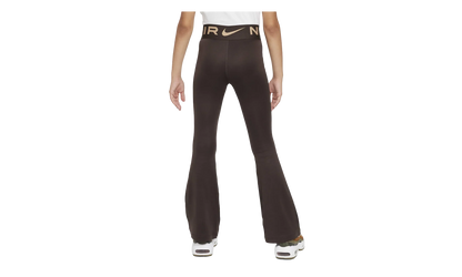 Air Essential Girls' High-Waisted Flared Leggings GS "Baroque Brown / Hemp" FD2963 237