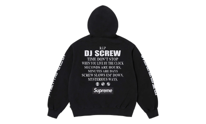 DJ Screw Zip Up Hooded Sweatshirt "SS26 - black" SU27355