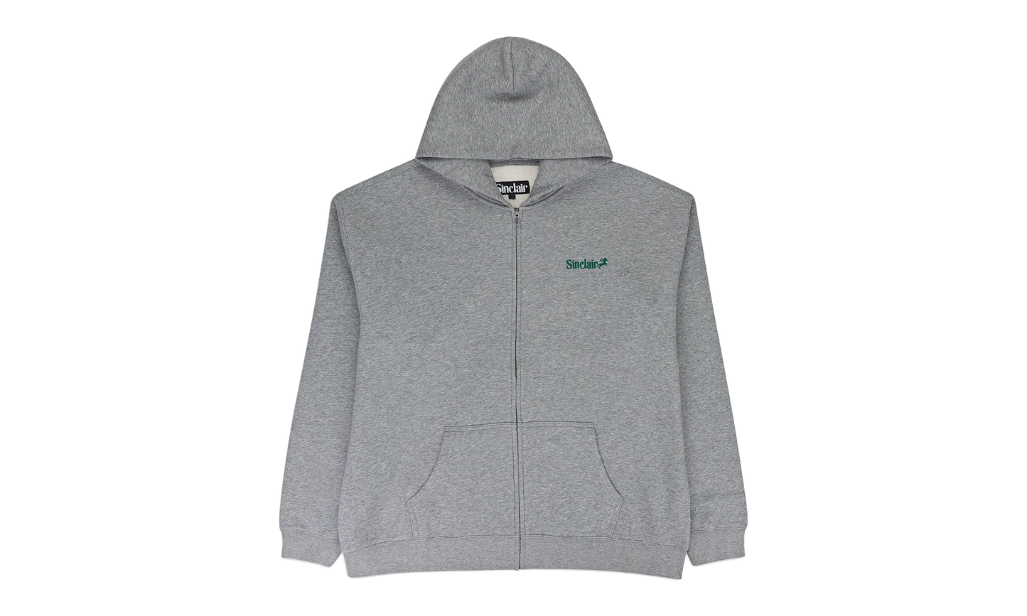 Heather Zip Up Essential Hoodie "Heather Grey" SLR XHDS 0016