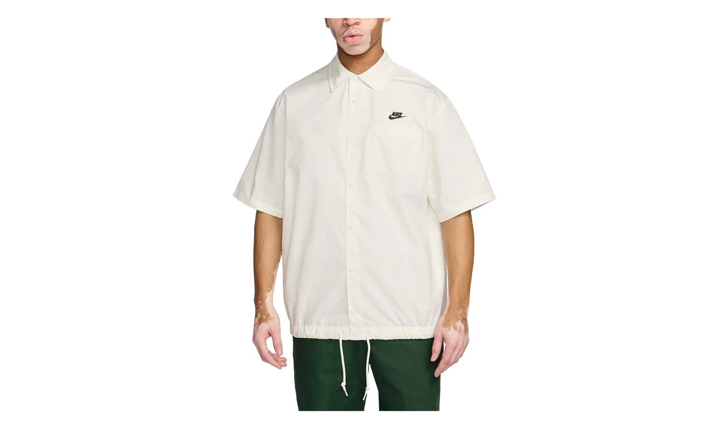 Club Button-Up Short Sleeve Oxford Shirt "Sail / Black" FN3902 133