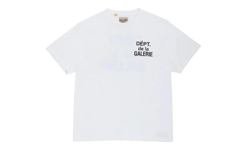 French T-Shirt "White / Black" GD016