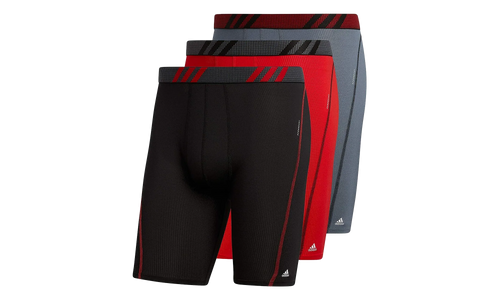 Sport Performance Mesh Boxer Brief Underwear (3 Pack) "Black / Gray / Red" A166 0144944