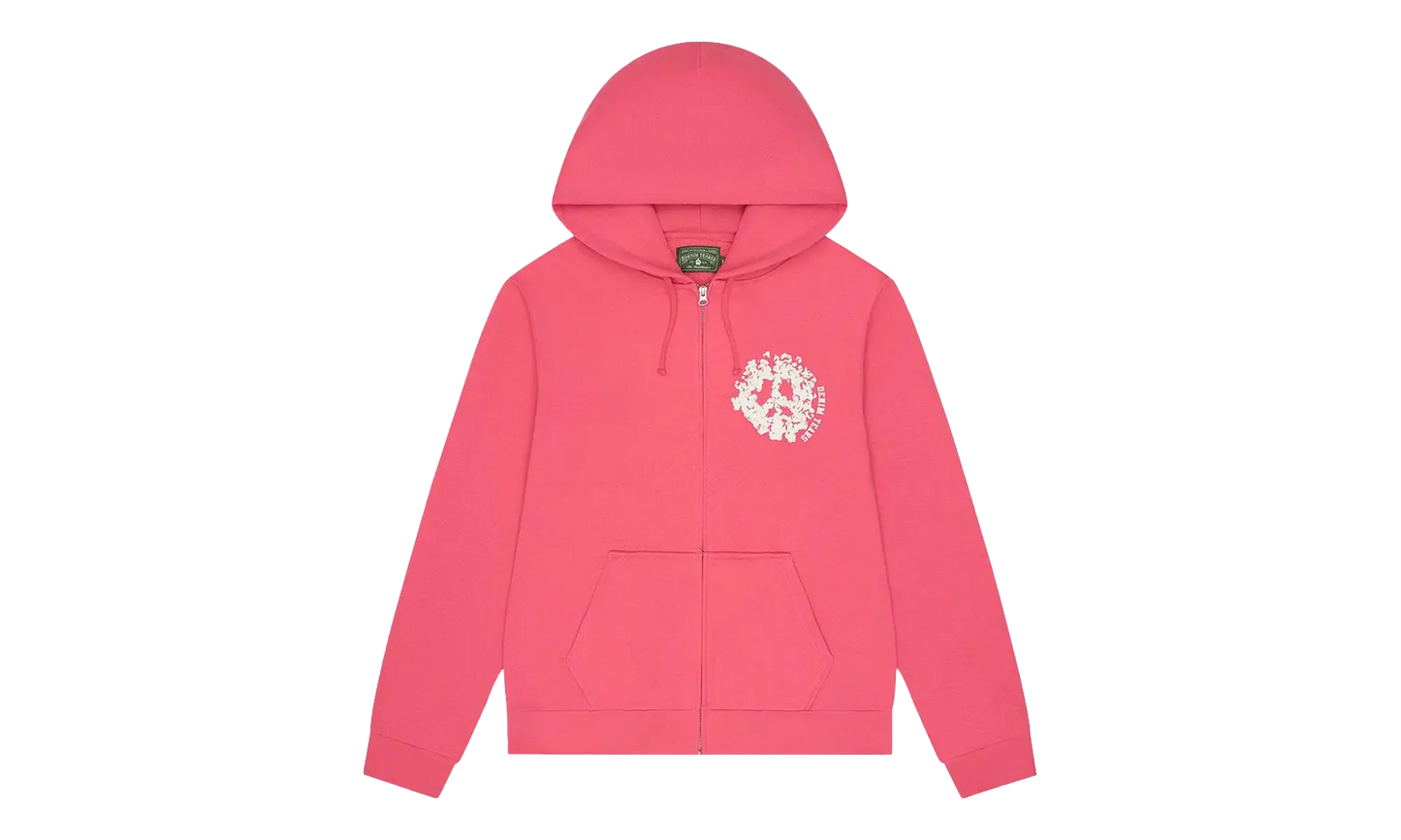 Denim University Zip Hoodie "Pink" DT426