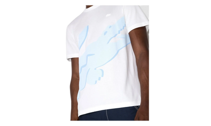 Crocodile Print Organic Cotton T-Shirt "White" TH2604 001
